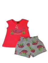 Conjunto Infantil Menina Feeling Fresh Rosa - Kyly Conjunto Infantil Menina Feeling Fresh Rosa - Kyly