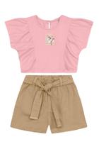 Conjunto infantil menina floral Mundi Conjunto infantil menina floral Mundi