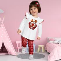 Conjunto Infantil Menina Inverno Blusa e Legging Confortável Moderno Kyly 1000738 Conjunto Infantil Menina Inverno Blusa e Legging Confortável Moderno Kyly 1000738