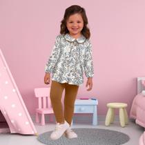 Conjunto Infantil Menina Inverno Blusa e Legging Cotton Confortável Moderno Milon 2000762 Conjunto Infantil Menina Inverno Blusa e Legging Cotton Confortável Moderno Milon 2000762