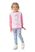 Conjunto Infantil Menina Inverno Blusa Feminina Manga Longa e Legging Duzizo Conjunto Infantil Menina Inverno Blusa Feminina Manga Longa e Legging Duzizo