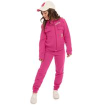Conjunto Infantil Menina Inverno Jaqueta Com Capuz E Calça Moletom Peluciado Urso - By Gus Conjunto Infantil Menina Inverno Jaqueta Com Capuz E Calça Moletom Peluciado Urso - By Gus