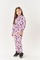 Conjunto Infantil Menina Jaqueta E Calça Panda Rosa Mundo Cinti Conjunto Infantil Menina Jaqueta E Calça Panda Rosa Mundo Cinti