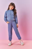 Conjunto Infantil Menina Jaqueta Estampa Costa E Calça Azul Mundo Cinti Conjunto Infantil Menina Jaqueta Estampa Costa E Calça Azul Mundo Cinti