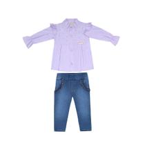 Conjunto Infantil Menina Jeans SIsters Conjunto Infantil Menina Jeans SIsters