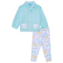 Conjunto Infantil Menina Kukiê Manga Longa Gatinho