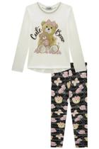Conjunto Infantil Menina Kukiê Meia Estação Blusa Alongada E Legging 79747 Conjunto Infantil Menina Kukiê Meia Estação Blusa Alongada E Legging 79747