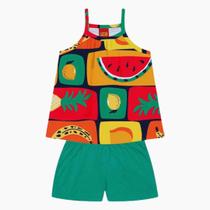 Conjunto Infantil Menina Kyly Alcinha com Estampas