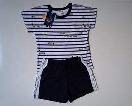 Conjunto infantil menina listrado Conjunto infantil menina listrado