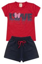 Conjunto Infantil Menina Love Laço. Conjunto Infantil Menina Love Laço.