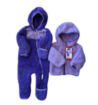 Conjunto Infantil Menina Macacao E Blusa De Fleece Roxo Snozu