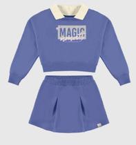 Conjunto Infantil Menina Magic Moments Em Moletinho Malwee Kids 18