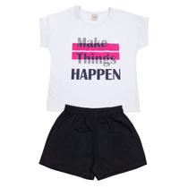 Conjunto Infantil Menina Make Things Happen Roupa Menina