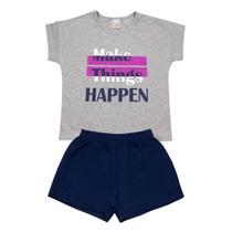 Conjunto Infantil Menina Make Things Happen Roupa Menina