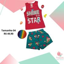 Conjunto infantil menina malha brandili