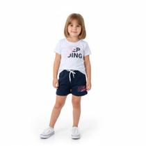 Conjunto Infantil Menina Manga Curta Arrumadinhos Keep Going