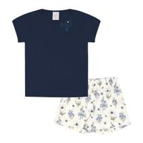 Conjunto Infantil Menina - Marinho - 52327-58 Conjunto Infantil Menina - Marinho - 52327-58