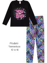 Conjunto Infantil Menina Meia Estação em Malha com Elastano Conjunto Infantil Menina Meia Estação em Malha com Elastano