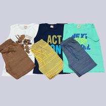 Conjunto Infantil Menina/menino Short E Blusa Sortidas 180