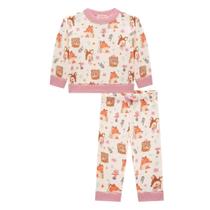 Conjunto Infantil Menina Moletom Com Pelúcia Rosa Kukiê 71252