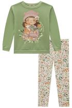 Conjunto Infantil Menina Moletom e Legging Térmica Kukiê Conjunto Infantil Menina Moletom e Legging Térmica Kukiê