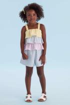 Conjunto Infantil Menina Multicor Doces/Fantasias Mon Sucré