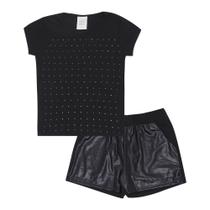 Conjunto Infantil Menina - Preto - 52325-51 Conjunto Infantil Menina - Preto - 52325-51