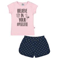 Conjunto Infantil Menina Pulla Bulla Selfie Ref. 37826 Conjunto Infantil Menina Pulla Bulla Selfie Ref. 37826