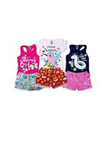 conjunto infantil Menina roupa verão blusa + shorts