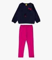 Conjunto Infantil Menina Rovi Kids Preto - Rovitex Kids Conjunto Infantil Menina Rovi Kids Preto - Rovitex Kids