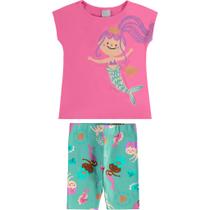 Conjunto Infantil Menina Sereia Malwee Kids Ref. 130194 Conjunto Infantil Menina Sereia Malwee Kids Ref. 130194