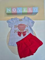 Conjunto Infantil Menina Short e Blusa Milon Cor:MesclaTamanho:2 Conjunto Infantil Menina Short e Blusa Milon Cor:MesclaTamanho:2