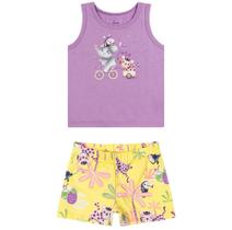 Conjunto Infantil Menina Short e Regata Elian