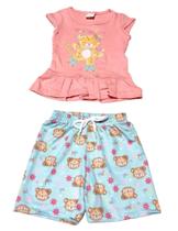 Conjunto Infantil Menina Shorts Favinho E Blusa De Babado