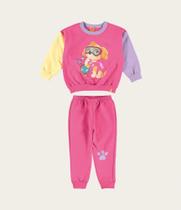 Conjunto infantil menina skye patrulha canina em moletom malwee kids - 1000104673