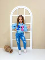 Conjunto infantil menina stitch blogueirinha 4 peças - SHEMIX KIDS