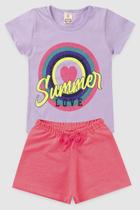 Conjunto Infantil Menina Summer Shorts Conjunto Infantil Menina Summer Shorts