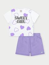 Conjunto Infantil Menina Sweet Girl Lilás Abrange Conjunto Infantil Menina Sweet Girl Lilás Abrange