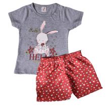 Conjunto Infantil Menina Tamanho 03 - Coelhinho Apaixonado Conjunto Infantil Menina Tamanho 03 - Coelhinho Apaixonado