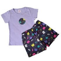 Conjunto Infantil Menina Tamanho 03 - Mundo da Lua