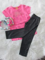 Conjunto infantil menina tamanho 10 (brinde tiara)