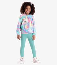 Conjunto Infantil Menina Tie Dye Rovi Kids Azul - Rovitex Kids