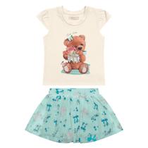 Conjunto Infantil Menina Tule Urso Trick Nick Tam 1 ao 3