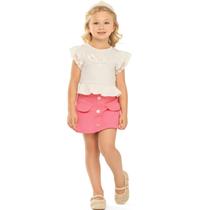 Conjunto Infantil Menina Verão Belle - Angerô Conjunto Infantil Menina Verão Belle - Angerô