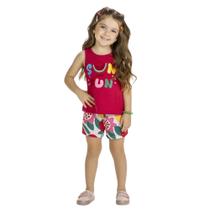 Conjunto Infantil Menina Verão Blusa e Short Kyly 1000536