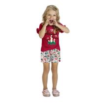 Conjunto Infantil Menina Verão Blusa e Short Kyly 1000539