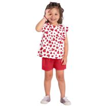 Conjunto Infantil Menina Verão Blusa e Short Kyly 32