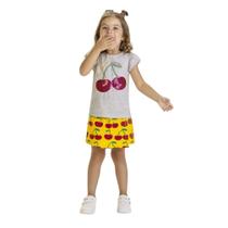 Conjunto Infantil Menina Verão Blusa e Short Saia Kyly 1000540