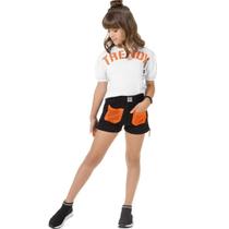 Conjunto Infantil Menina Verão Blusa e Short Trendy 2 Peças - Fakini Playground