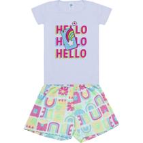 Conjunto Infantil Menina Verão Blusa e Short Viston 4609